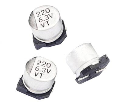 Condensatoare electrolitice SMD de 6,3 V